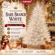 2026 5/6/7/8FT White Christmas Tree PE flocking With Light Artificial Xmas Tree Christmas decoration