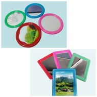 CERMIN BENTUK PETAK /CERMIN BULAT [1 pcs]