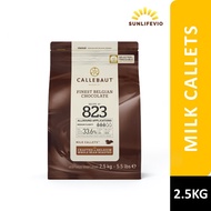 Callebaut 33.6% Milk Callets 823 2.5KG