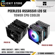 THERMALRIGHT Peerless Assassin PA 120 SE / PA 120 SE ARGB - Tower CPU Air Cooler Fans - Silver Black