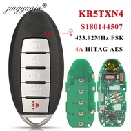 jingyuqin KR5TXN4 S180144507 Smart 5 Button Key for Nissan Rouge 2019 2020 2021 Kicks 433Mhz 4A HITA