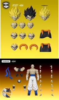 New Tonsenarttoys Kamione 02A 02B Dragon Ball Z Gojita SHF Super Saiyan SSJ Gogeta Dragon Anime Acti