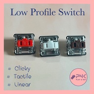 Kailh Low Profile Switch 1350 Chocolate Mechanical Keyboard (Clicky/Tactile/Linear)