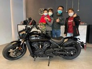 敏傑康妮 賀交車！Indian Scout Bobber Sixty 恭喜藍先生