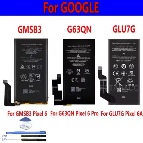 Hot selling batteries GMSB3 G63QN GLU7G Replacement Battery For Google Pixel 6 6 pro 6A GLU7G Pixel 