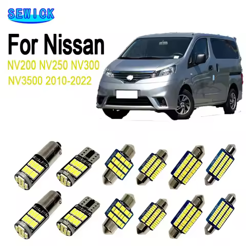 LED Interior Dome Roof Map Trunk Plate Light Kit For Nissan NV200 NV250 NV300 NV350 NV3500 2010-2022