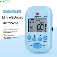 CLEOES Mini Metronome, LCD Dual-channel Clip-on Pocket Metronome, Digital Tuner Professional Lightwe
