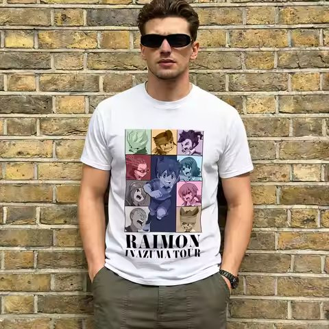 Inazuma Eleven T-Shirt Beach Hip Hop T-Shirts Adult Cotton O-Neck Plus Size Clothing Short Sleeve Y2