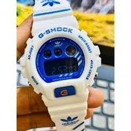G Shock Adidas Digital Sports Watch For Man and Women Jam Tangan Lelaki Perempuan Jelly Black Dw6900