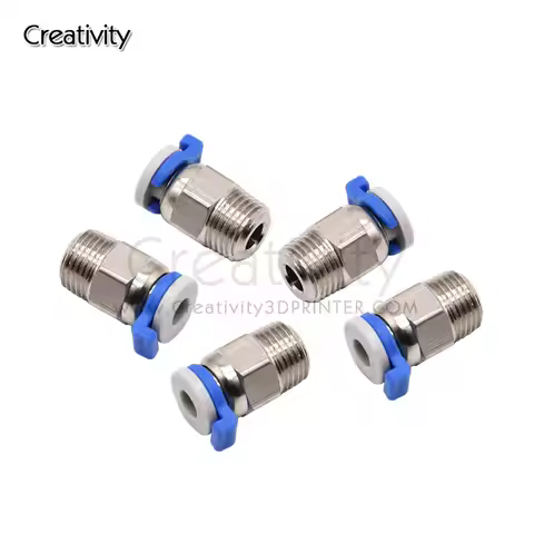 Pneumatic Connectors PC4-01 Remote For V6 MK8 CR10 Ender3 Ender3V2 J-head 1.75mm PTFE Tube 3D Printe