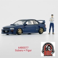 Bm Creation Scale 1:64 64B0077 Subaru Impreza WRX GC8 Blue color