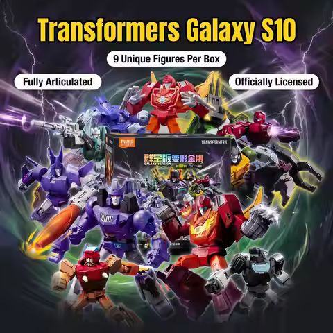 Blokees Transformers Galaxy Vol.10 Galvatron Rodimus Prime Brawn Sixshot Warrior Robot Figurine Blin