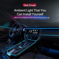 3 meter car ambient lighting interior LED light strip USB ambient cool light line