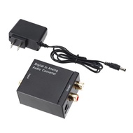 Digital To og Audio Converter DAC TOSLINK Optical SPDIF To Lr RCA สเตอริโอ3.5มม. แจ็คอะแดปเตอร์เสียง Euukau Plug
