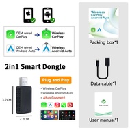 Wireless Carplay Adapter Android Auto Wireless Smart Dongle 2in1 For Mazda CX-5 CX-3 CX-30 CX-50 CX-