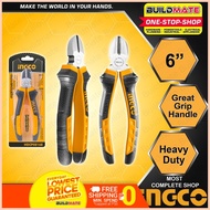 ❡ ◪ ◲ BUILDMATE Ingco Diagonal Cutting Pliers 6" 160mm Electrical Plier Wire Cutting Tools HDCP0816