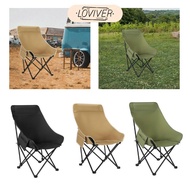 [Loviver] Outdoor Folding Camping Chair Lawn Chair for Backpacking Backyard Outdoor