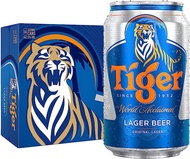 Tiger Lager Beer Can Carton 24 x 320ml