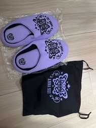 Anna Sui 紫色蝴蝶結拖鞋