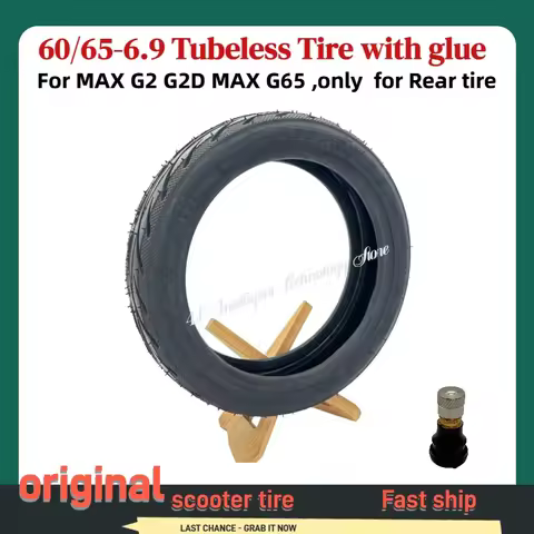 original Rear Tire For Max G2 G2D G65 Rear Wheel Tire Tubeless 60/65-6.9 with Gel Layer for E-Scoote