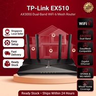 【SG SELLER】TP-Link Aginet EX510 AX3000 Dual Band Gigabit WiFi 6 Router