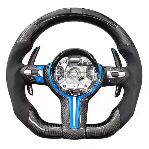 LED Carbon Fiber Sport Steering Wheel for BMW F10 F20 F22 F30 F32 F36 F40 F82 F90 E70 E82 E89 E90 E9