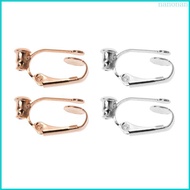 Nan 2Pcs set Clip-on Earring Converter with Easy Open Loop for DIY Earring