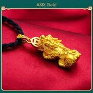 ASIX GOLD สร้อยคอทองคำแท้ สร้อยคอจี้ ทองจริง Pixiu ผู้ชาย สร้อยคอ สร้อยคอผู้หญิง ทองคำ 24K ไม่มีใส่ร้ายป้ายสี ไม่มีการลอก อวยพรโชคลาภ เป็นมงคล