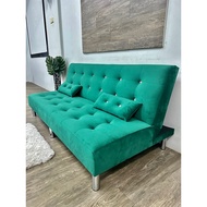 VC METAL LEG+2 PILLOW 168CM/140CM DURABLE FOLDABLE SOFA BED 2 IN 1 DESIGNS LIVING ROOM 3/4SEATER SOFA