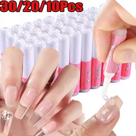 10/20/30Pcs Press On Fake Nail Fast-Dry Nail Glue Net.2g Adhesive Glue for Acrylic Fake Super Bond R