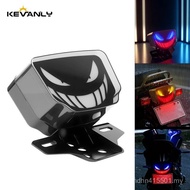 Lampu Belakang LED Devil Eye untuk Motosikal, Lampu Brek Belakang, Integrasi Lampu Isyarat Belok Din