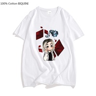 Alice In Borderland Oversized T-Shirt For Men Japanese Anime Fashion All Seasons Cotton 1 Short Slee