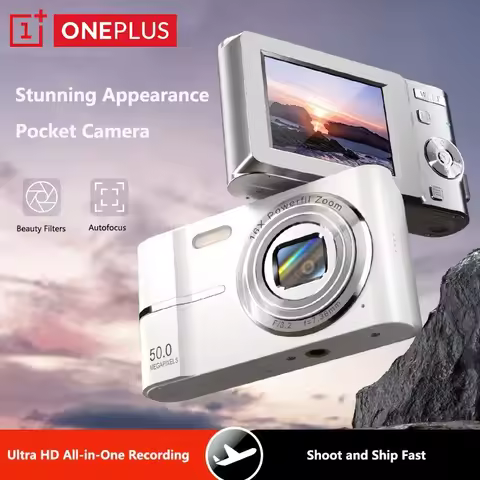 OnePlus 6K Digital Camera 50MP 16X Student Camera Outdoor Anti-Shake Digital Video Camera Flash Vide