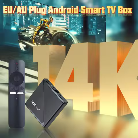 EU/AU Plug Android Smart TV Box WiFi 6 Android 24.0 Set-Top Box 16GB+256GB Allwinner H313 Quad Core 
