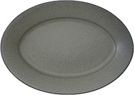 Koyo Pottery 17121044 Fonte, Sand Gray, 11.4 inches (29 cm), Platter, Dishwasher Safe, Made in Japan