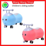 Kids 1 to 3 year olds slide walker four-wheeler with lights and music (Toy Car)(花生车)
