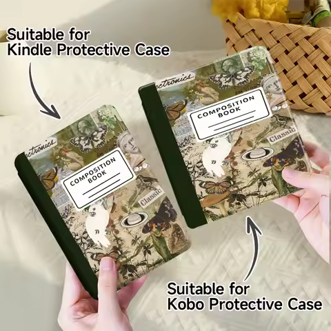 Universal case for Kobo Clara BW/Libra Colour & Kindle Paperwhite 5，Kindle 10/11/12，Auto wake/sleep，