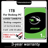 3.5" HDD Barracuda SATA Hard Drive Internal Hard Disk PC/CCTV HDD 12TB/10TB/8TB/6TB/4TB/3TB/2TB/1TB