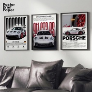 Aesthetic Wall Poster A3 Frameblock Poster 30x40cm Wall Decoration Porsche 911 GT3 RS Poster