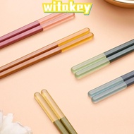 WITAKEY 5 Pairs Chopsticks Reusable, 9.5 Inch/24cm Multicolor Chopsticks, Easy To Use Durable Plasti
