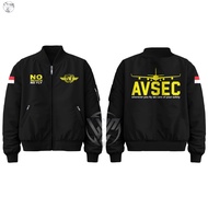 Avsec Aviation Security Men's Taslan Bomber Jacket Comfortable Thick Premium