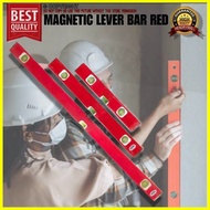 Magnetic Level Bar Red Magnetic Aluminum Level Bar For Construction Tools