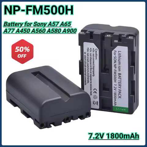 NP-FM500H NPFM500H NP FM500H Rechargeable Battery for Sony Alpha SLT A57 A65 A77 A99 A350 A550 A580 