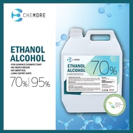 CHEMORE Ethanol Alcohol (Ethyl) 70% / 95% - No Methanol