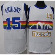 Embroidered Version Basketball Jersey Denver Nuggets Jersey Vest Anthony Iverson