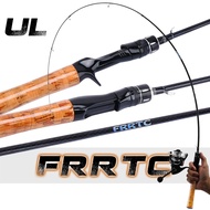 FRRTC UL Carbon Fiber Rod 1.68/1.80M Ultralight Spinning Rod Baitcasting Rod Joran Pancing