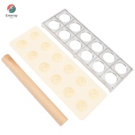 EMERAY Ravioli Cutter, Aluminum Alloy Plastic Ravioli Press Maker, Dumpling Making Tool 12 Cavity Pr