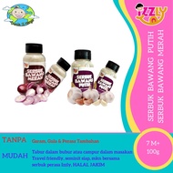 IZZLY HOMEMADE BABY FOOD - COMBO SERBUK BAWANG MERAH DAN SERBUK BAWANG PUTIH INSTANT GARLIC ONION PO