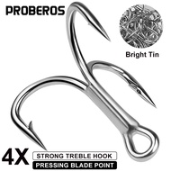 Lure Three Hooks 4 Times Reinforced Anchor Hooks 4X Reinforced Tin Color Anti-Rust Three-Claw Hooks 