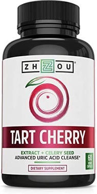 ▶$1 Shop Coupon◀  Zhou Tart Cherry Extract with Celery Seed | Advanced Uric Acid Cleanse for Joint C